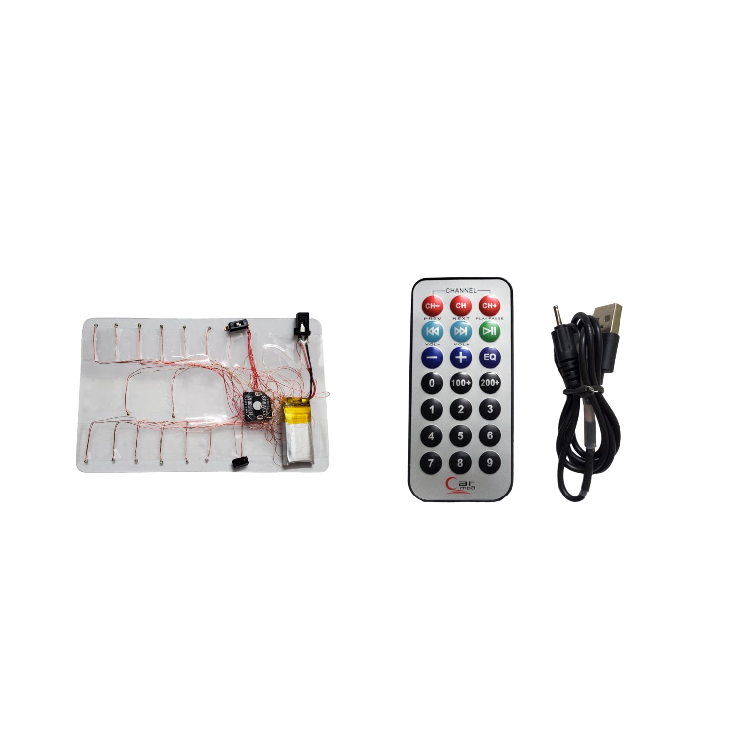 1/64 LED Headlight Taillight Underglow Light Remote DIY Kit