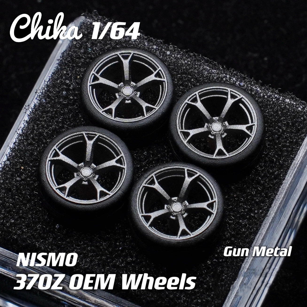 1/64 Scale Wheels 9.7mm Chika 370Z Nismo – 164model