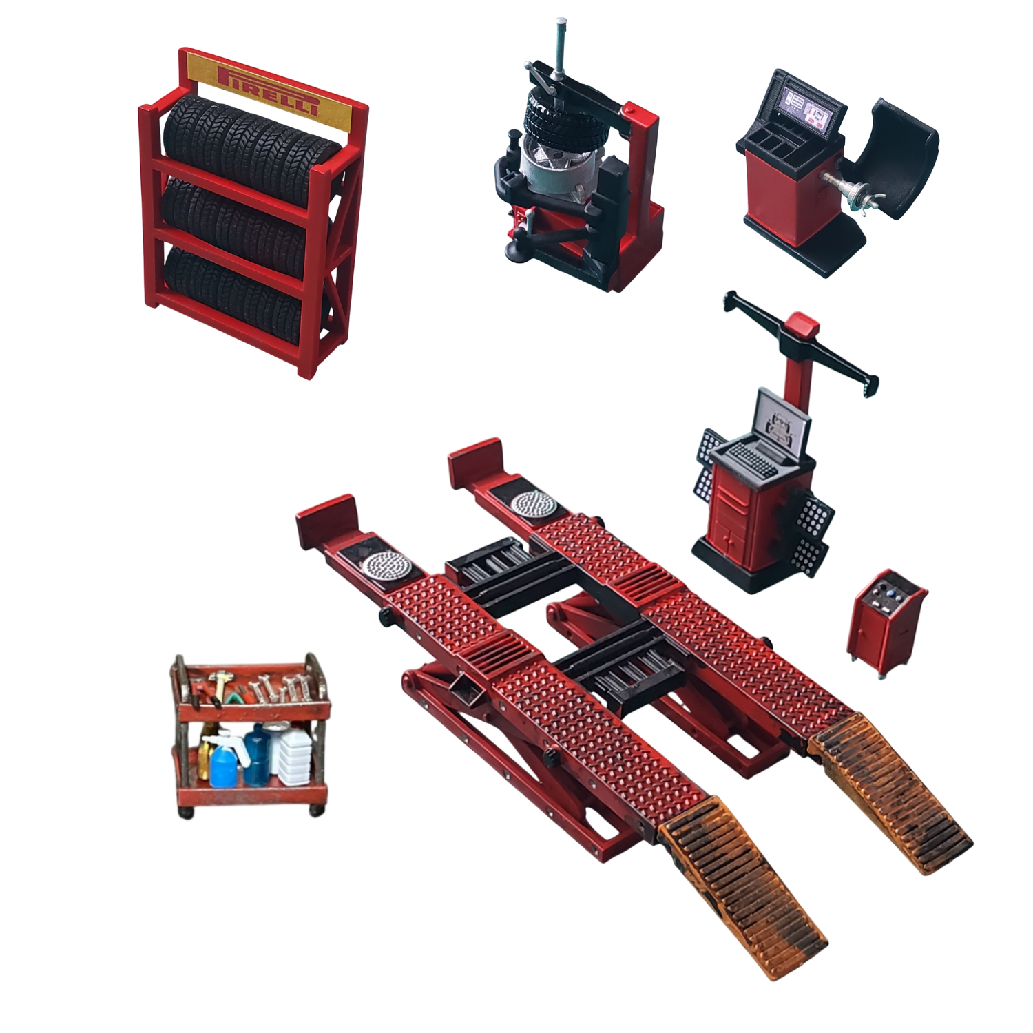 ☆ 1/64 Garage Item A Amazon.com: Generic 1 Set 1/64 Scale Garage Furniture Tools