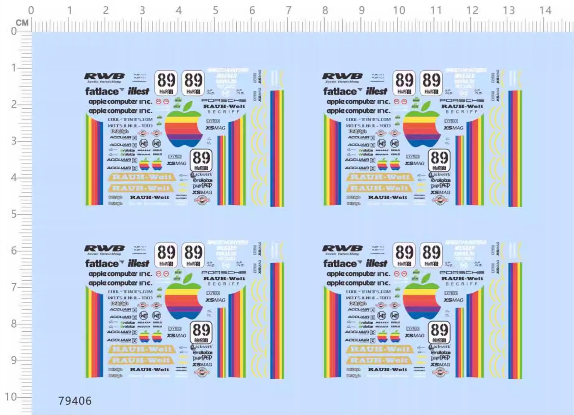 1/64 デカール アップル ラウヴェルト ポルシェ