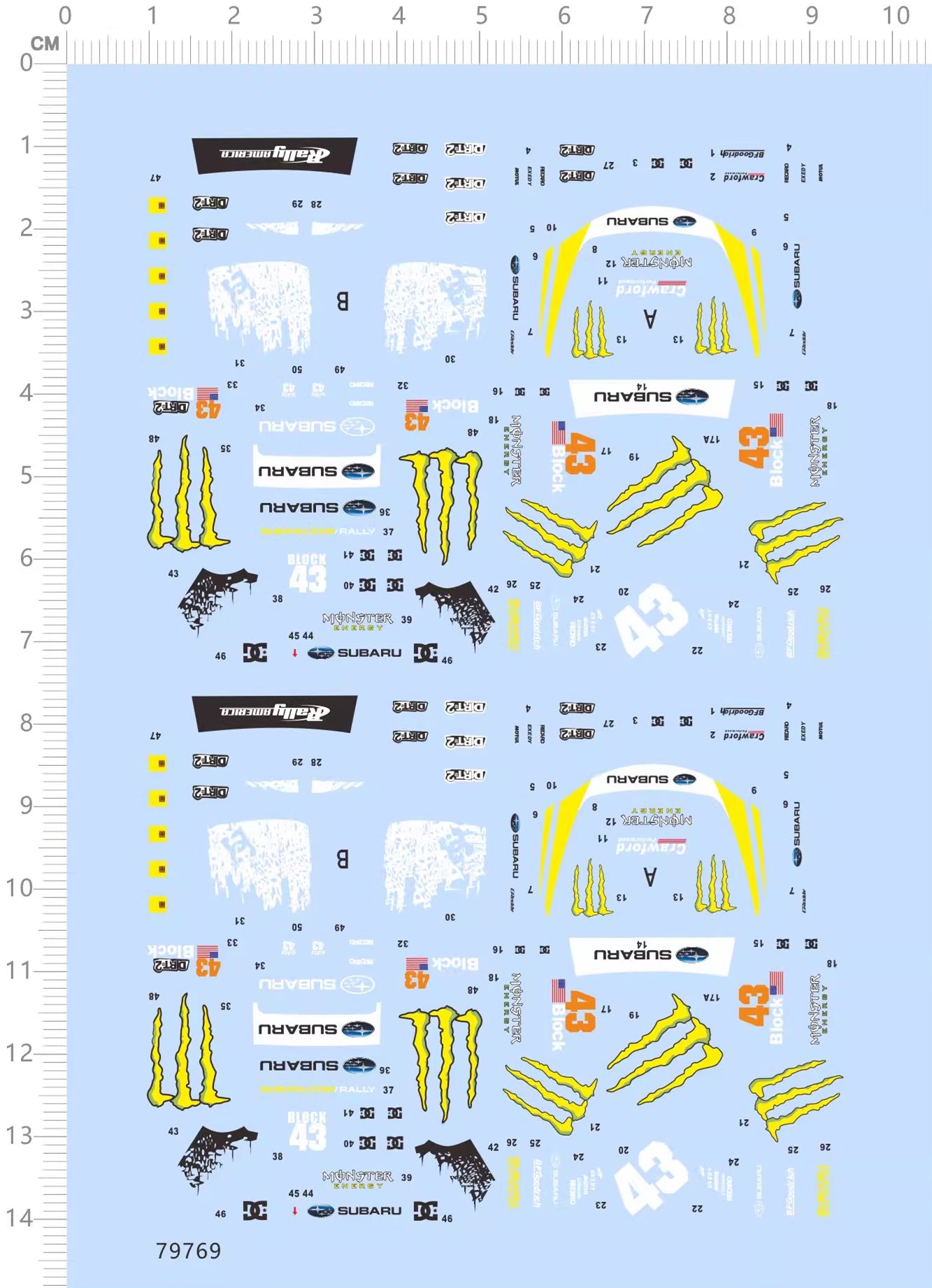 1/64 デカール ケンブロック モンスター スバル