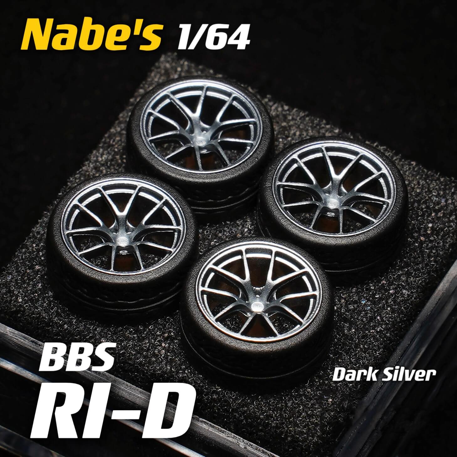 1/64 Scale Wheels 9.7mm Nabes BBS RID