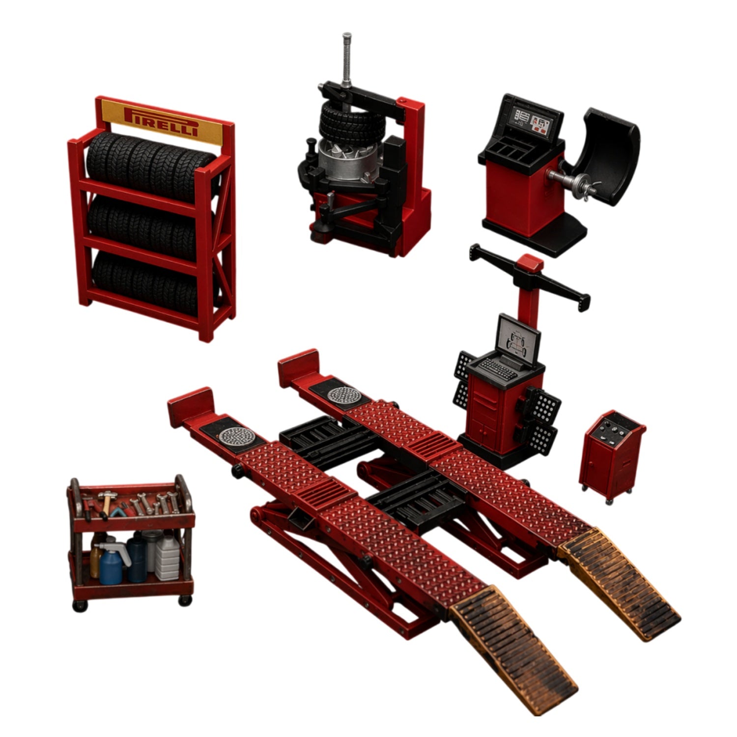 ☆ 1/64 Garage Item A 1/64 Garage Diorama Set – 164model