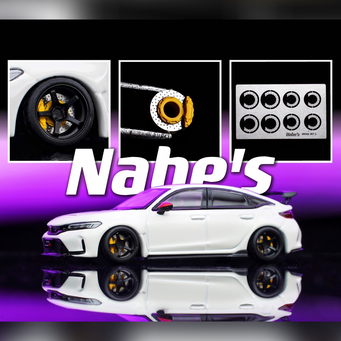 1/64 Brake Rotor for Chika Nabe 9.7mm Wheels