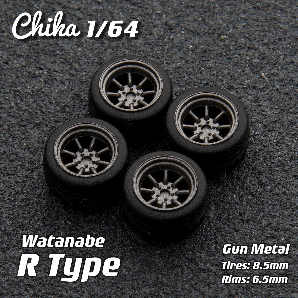 1/64 Scale Wheels 8.5mm Chika Watanabe R Type