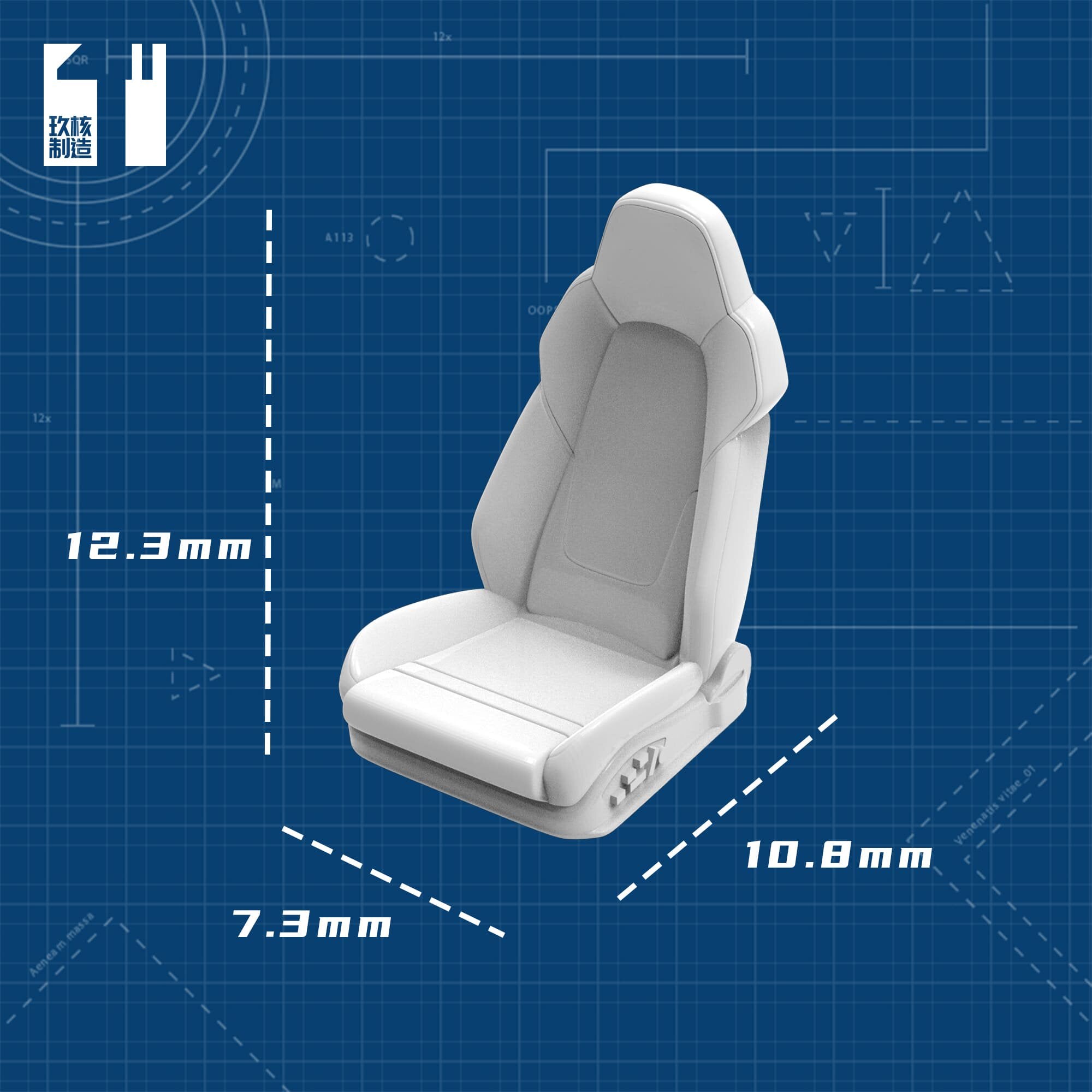 1/64 Racing Seat Porsche 992 - 164model