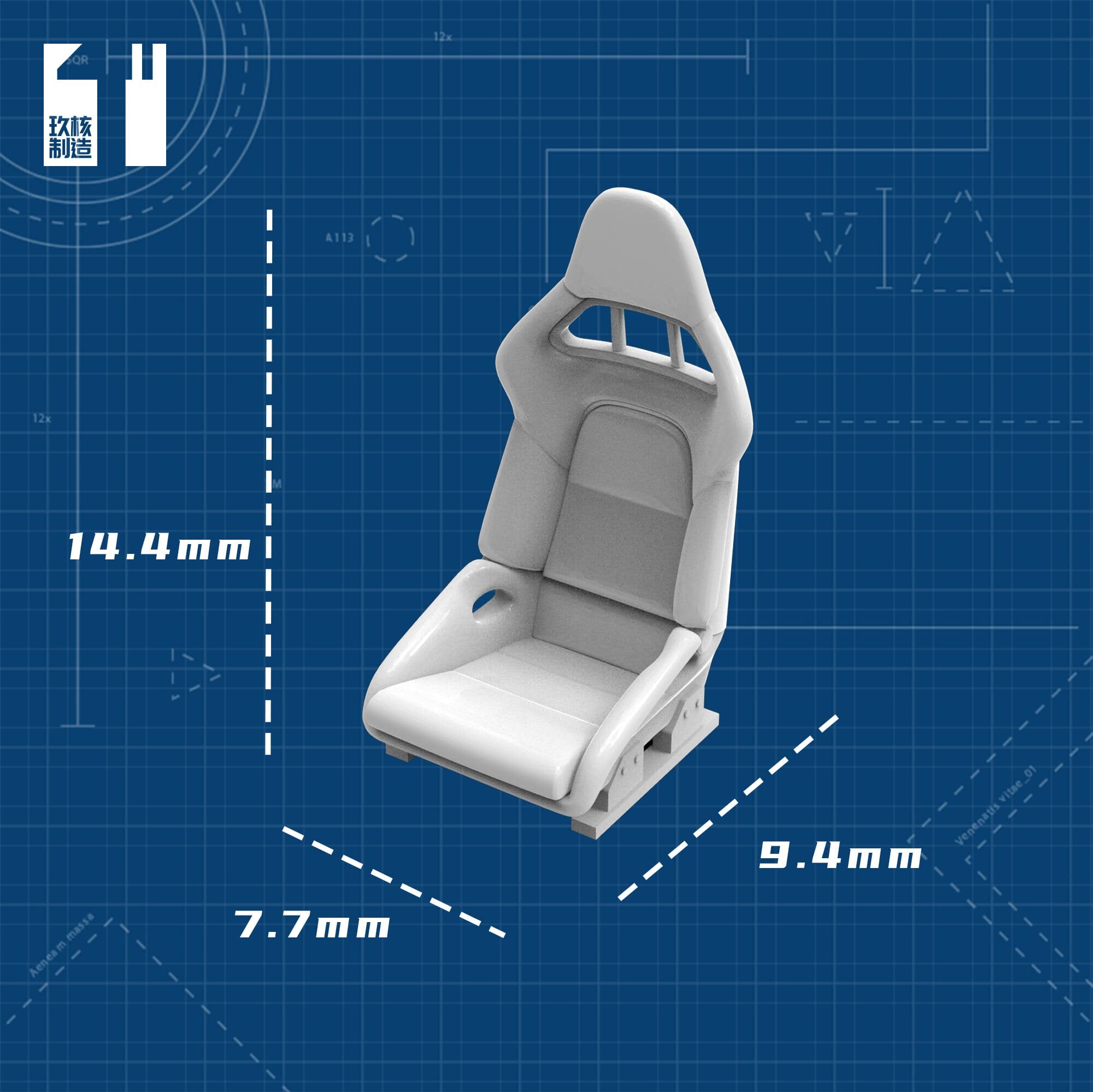 1/64 Racing Seat Porsche 997-991-992 - 164model