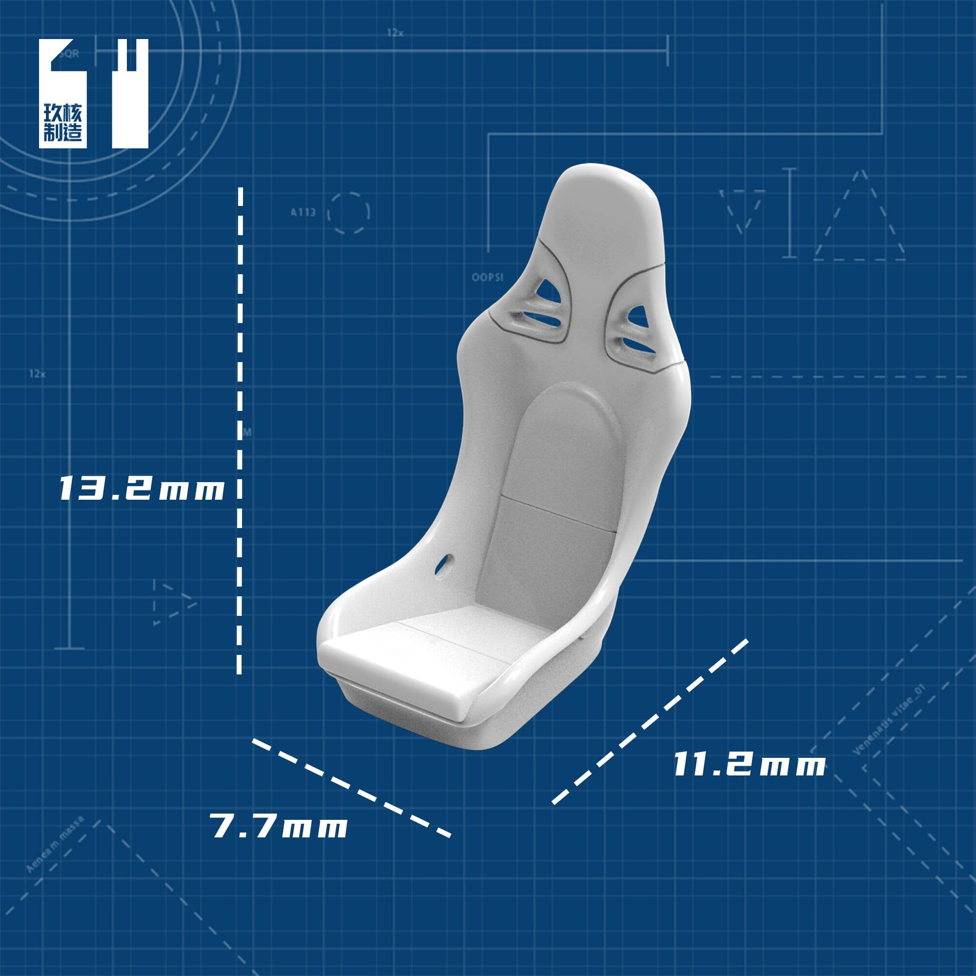 1/64 Racing Seat Porsche Carrera GT - 164model