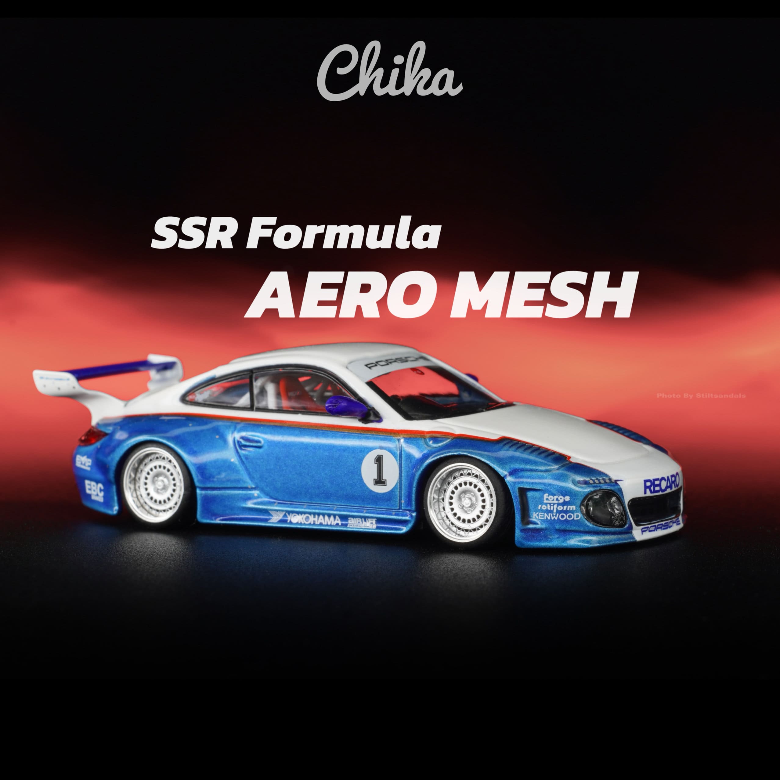 1/64 Scale Wheels 9.7mm Chika SSR Formula Mesh