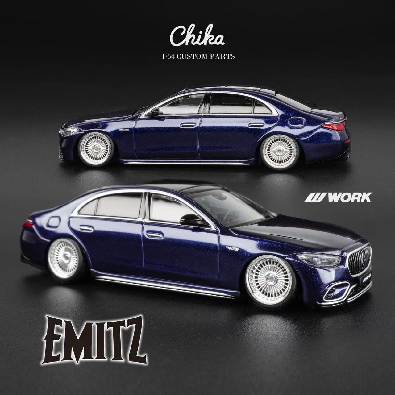 1/64 Scale Wheels 9.7mm Chika Work Emitz – 164model