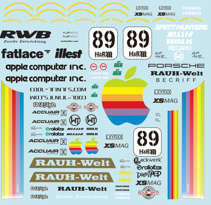 1/64 デカール アップル ラウヴェルト ポルシェ