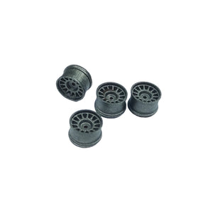1/64 Mud Tires Truck Wheels 14*5.5mm 4Pcs Set - 164model
