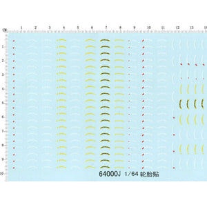 1:64 Scale Tires Water Slide - 164model