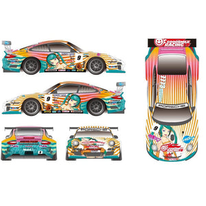 1/64 Waterslide Itasha Hatsune Miku Porsche GT3R - 164model