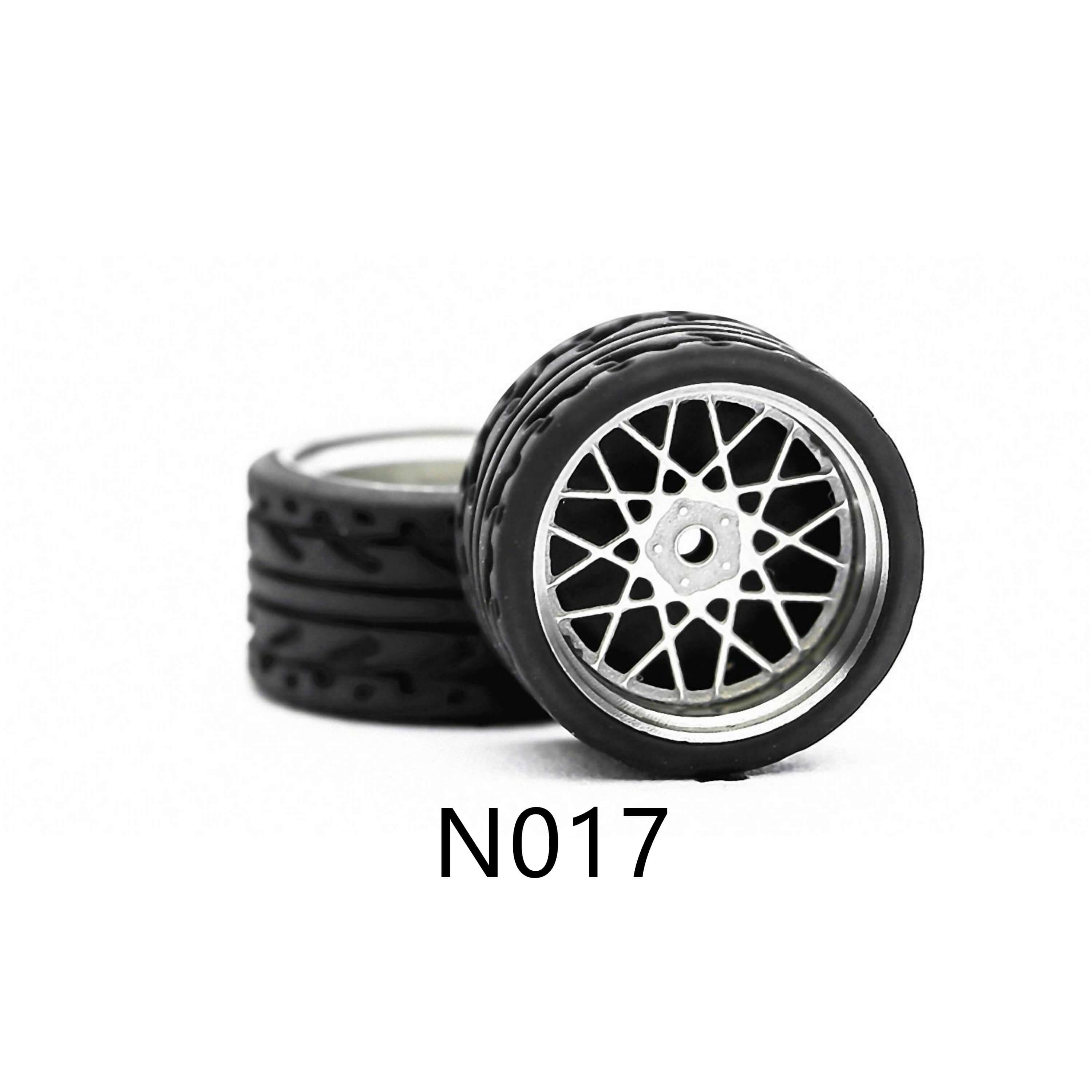 4 Pcs Set Wheels Rubber Tire 1/64 Scale Universal For Tomica Hotwheels Kyosho Greenlight - 164model