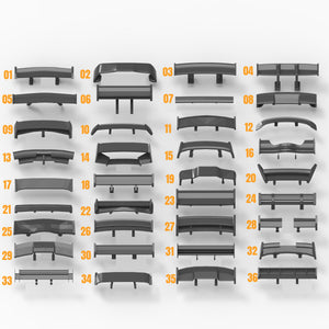 1/64 Spoiler Wings for Diecast Custom - 164model
