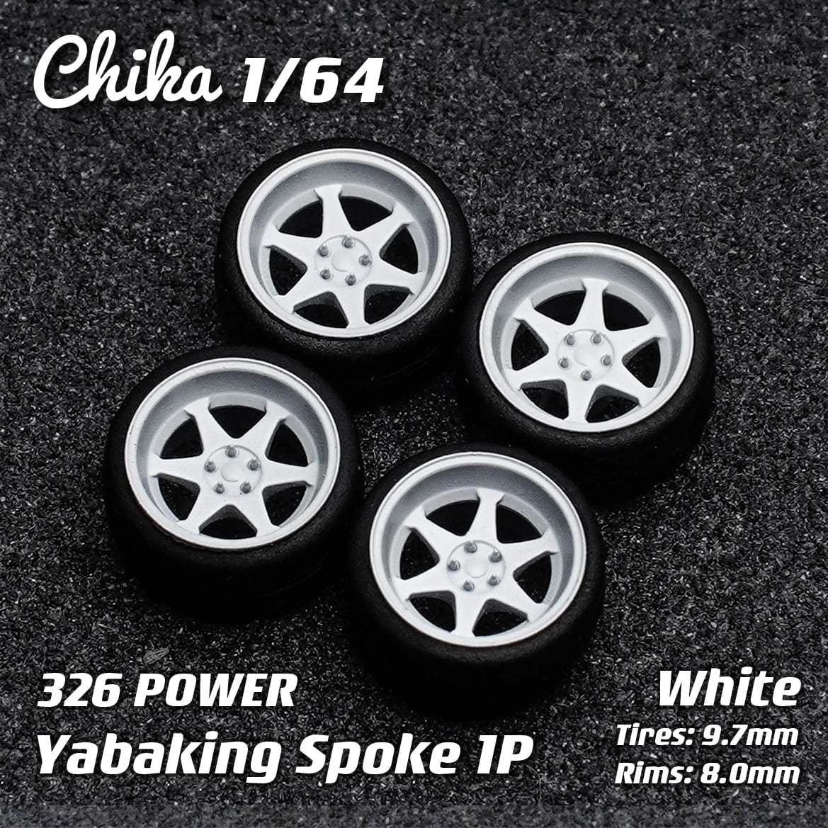 1/64 Scale Wheels 9.7mm Chika ADVAN BBS ENKEI WORK – 164model
