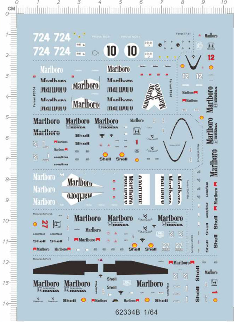 1/64 Decals Marlboro Shell