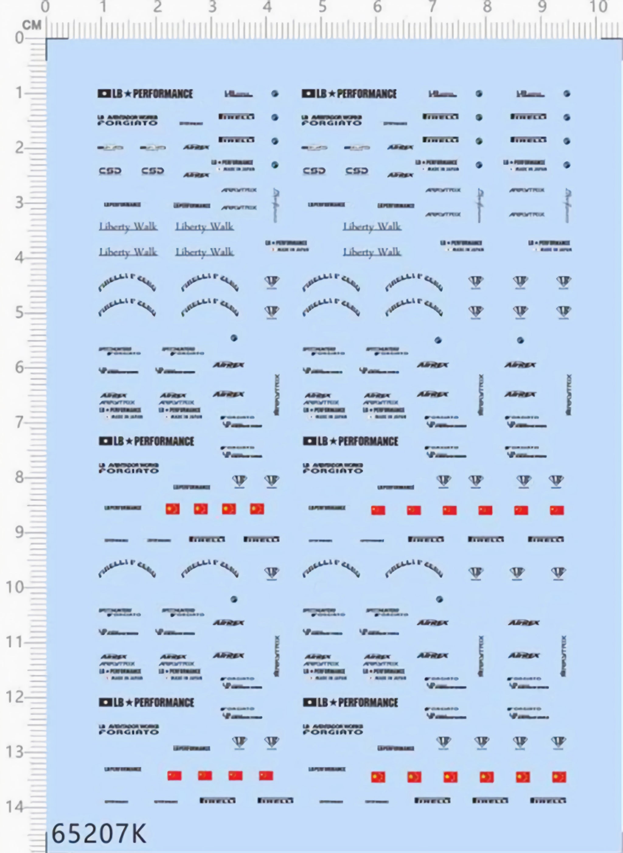 1/64 Decals LB Performance Liberty Walk