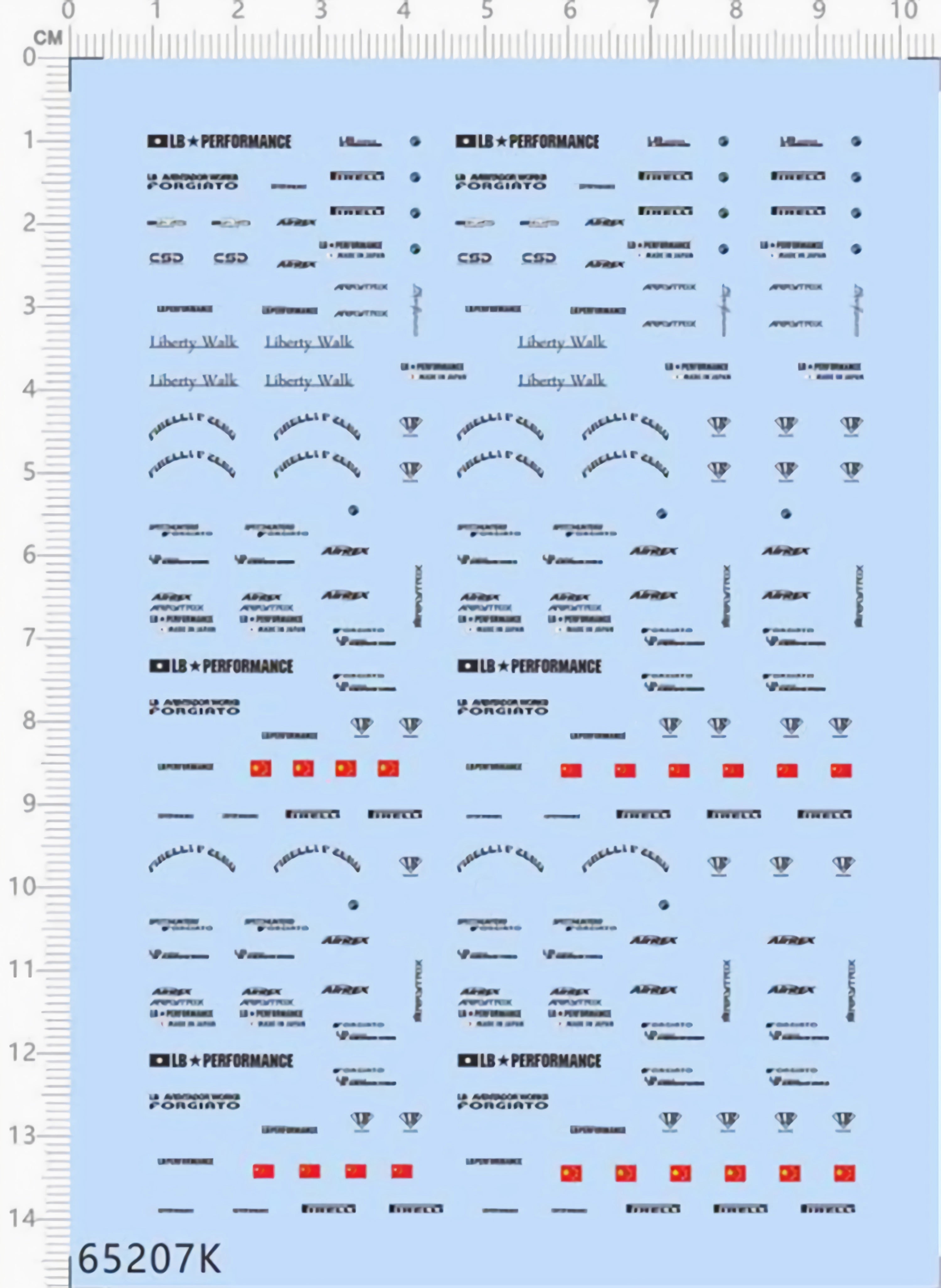 1/64 Decals LB Performance Liberty Walk