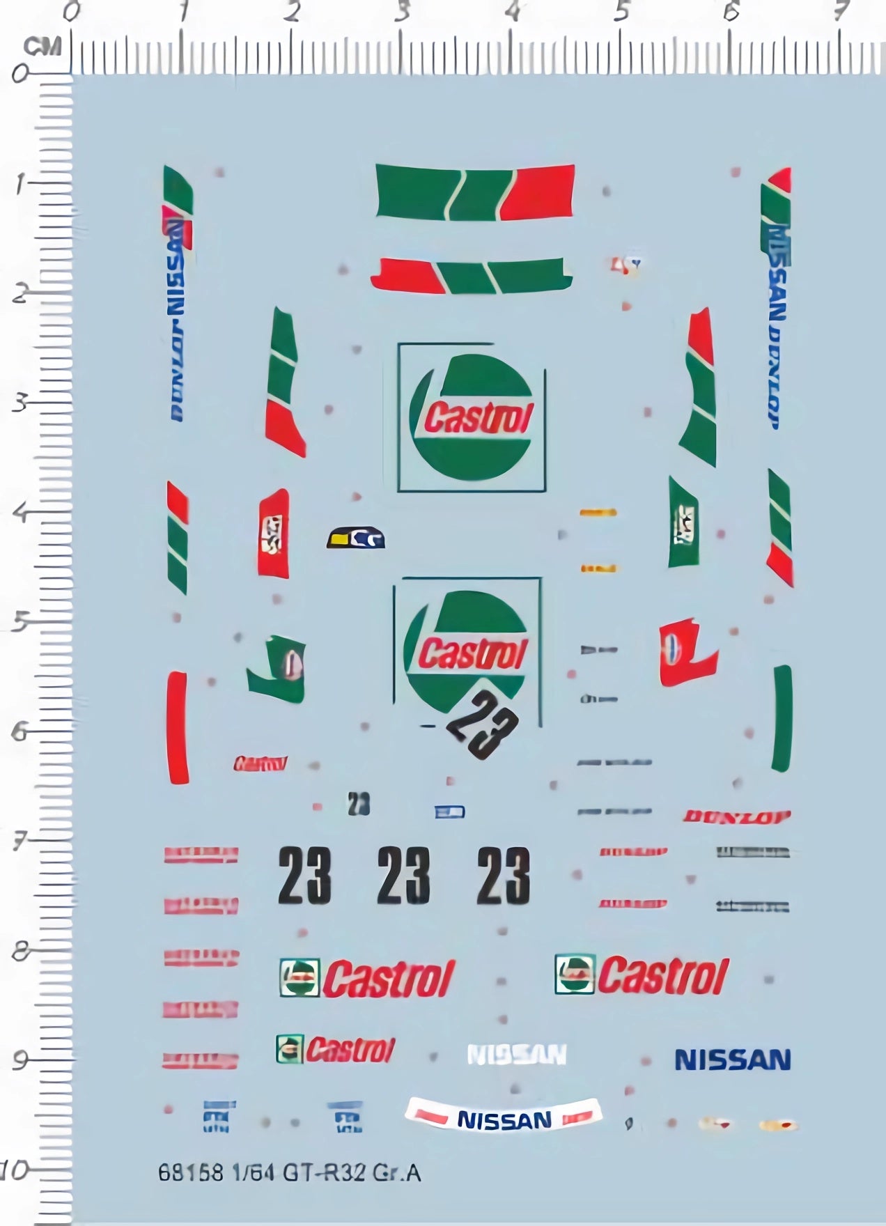 1/64 Decals CASTROL Nissan SKYLINE GT-R32