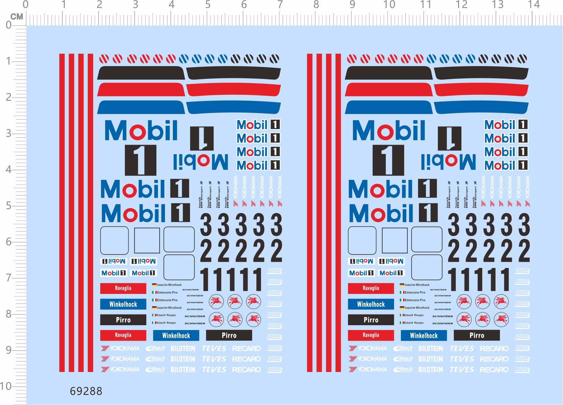 1/64 Decals AUTOart Yokohama Mobil