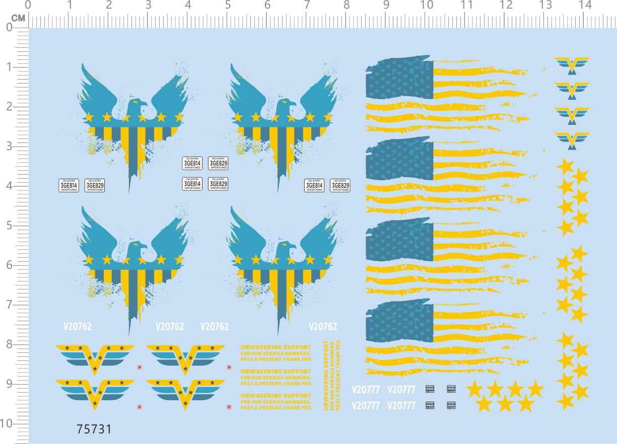 1/64 Decals Drive Variant Eagle Truck