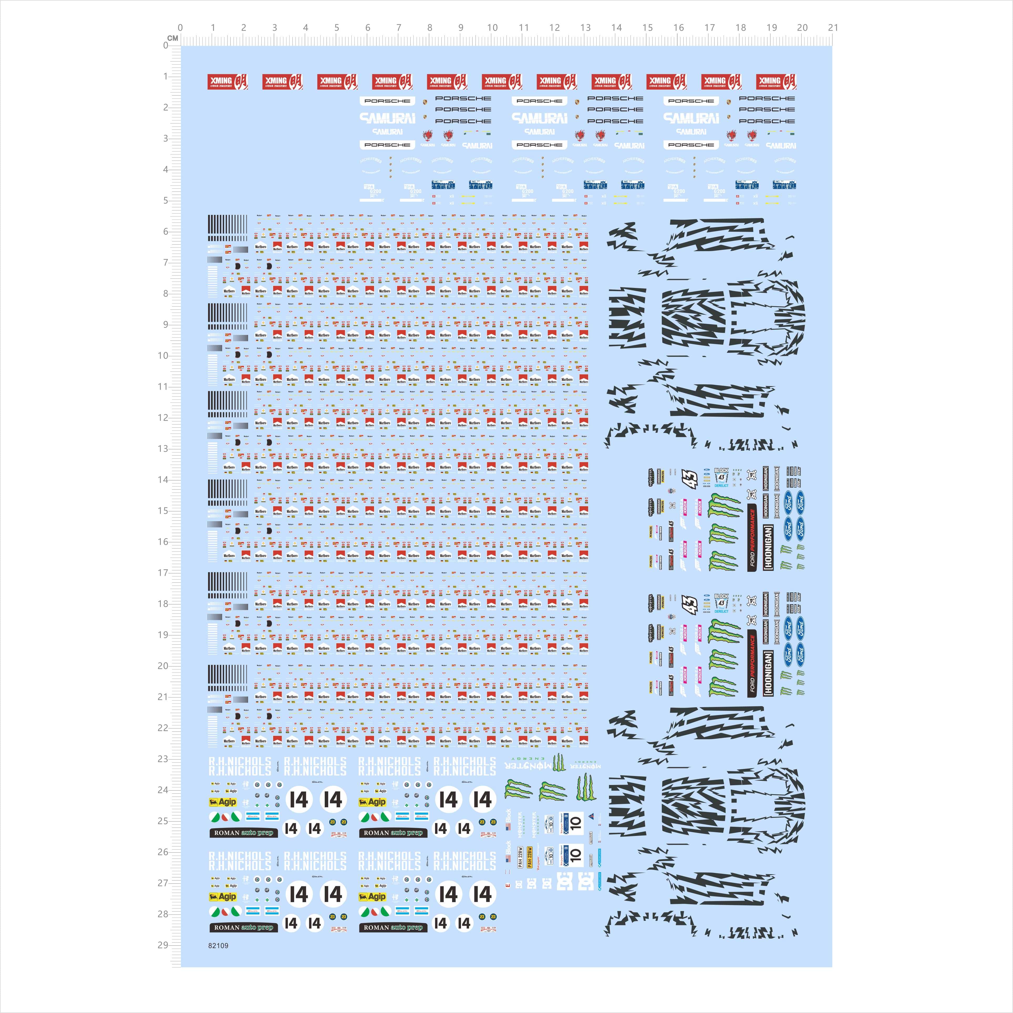 1/64 Decals MARLBORO PORSCHE Agip