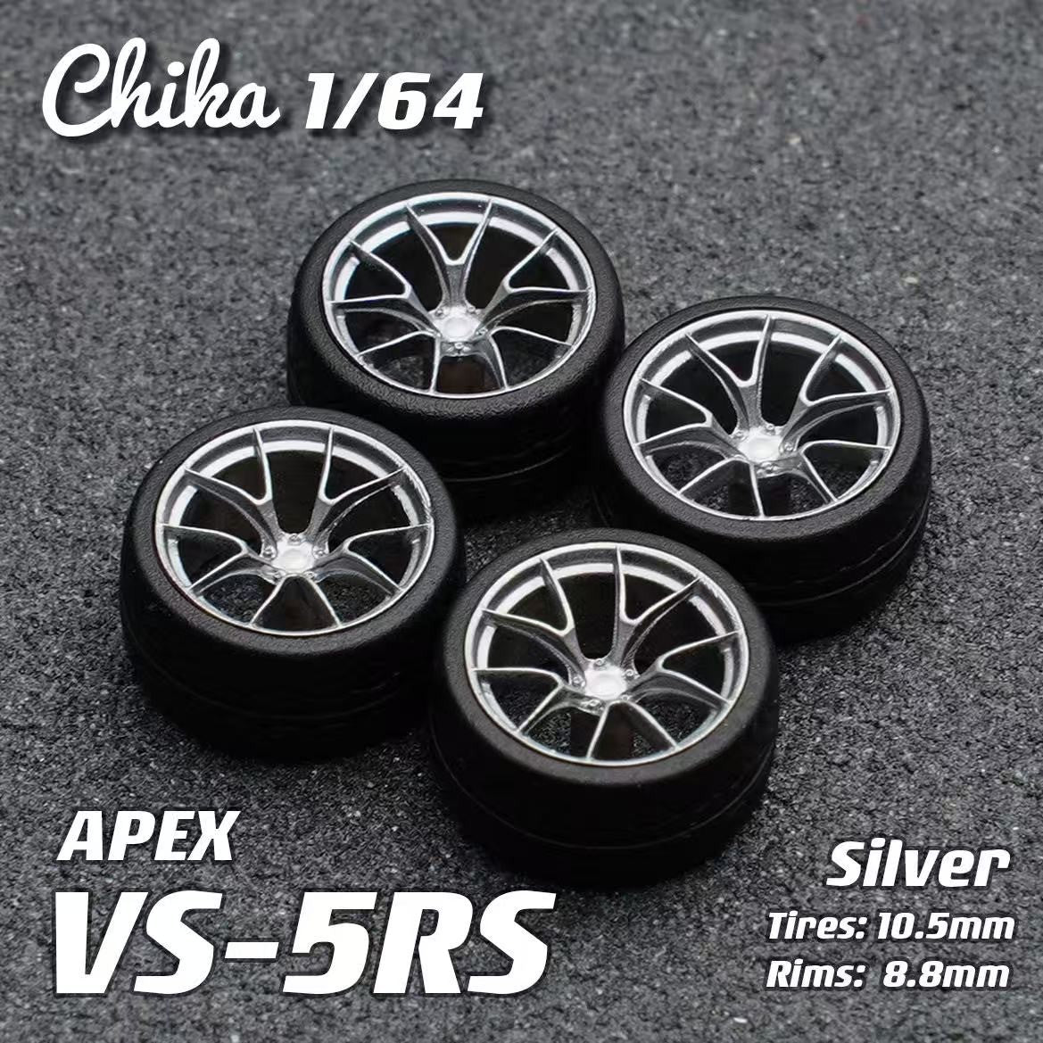 1/64 Scale Wheels 10.5mm Chika Apex VS-5RS – 164model