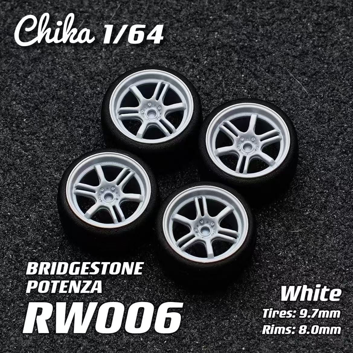 1/64 Scale Wheels 9.7mm Chika WORK VEILSIDE SSR RAYS