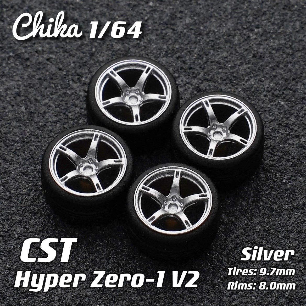 1/64 Scale Wheels 9.7mm Chika WORK VEILSIDE SSR RAYS