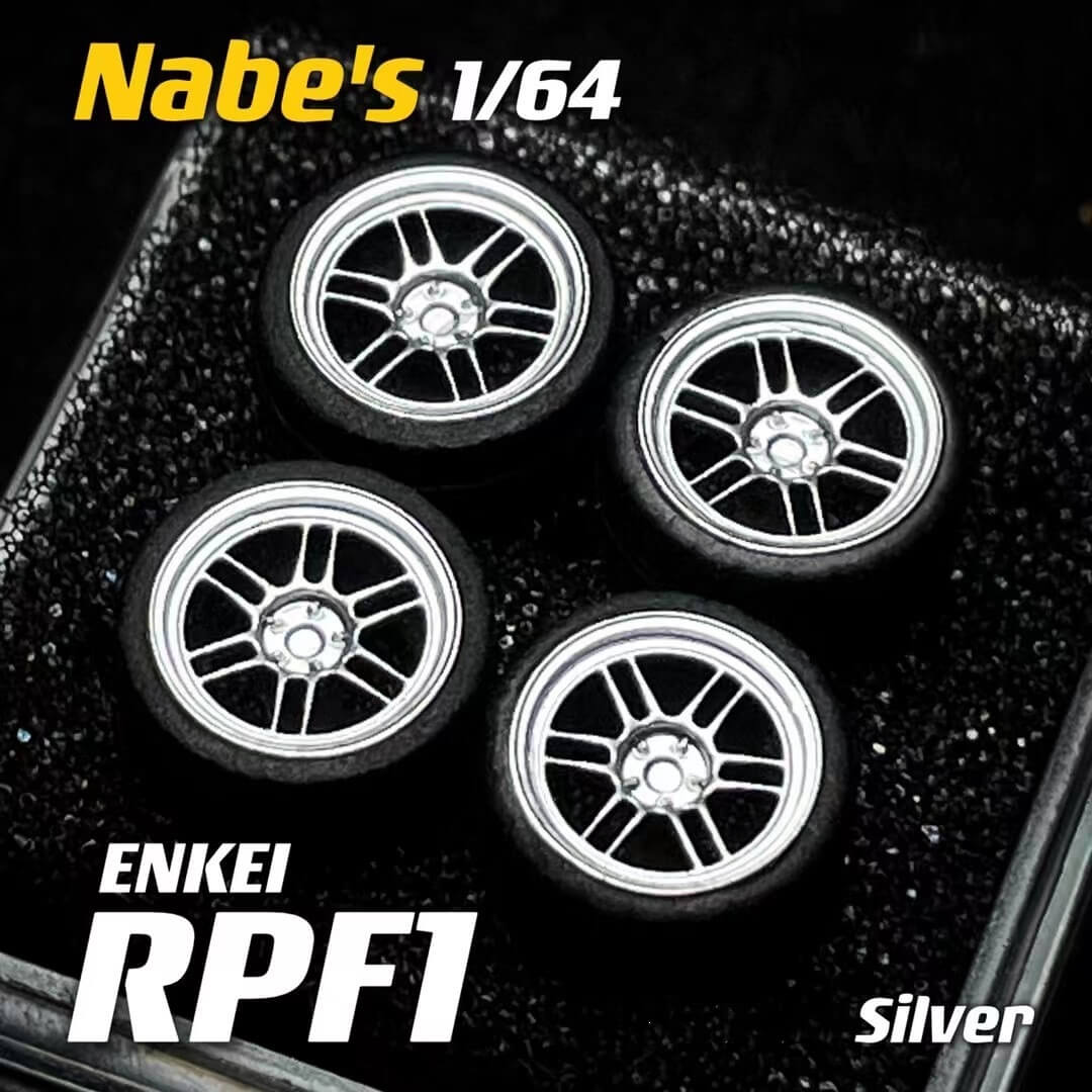 1/64 Scale Wheels 9.7mm Nabes Enkei RPF1