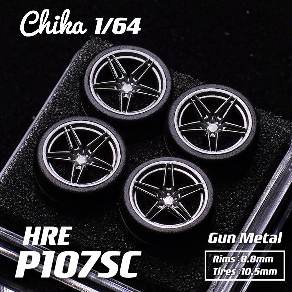 1/64 Scale Wheels 10.5mm Chika HRE P107SC