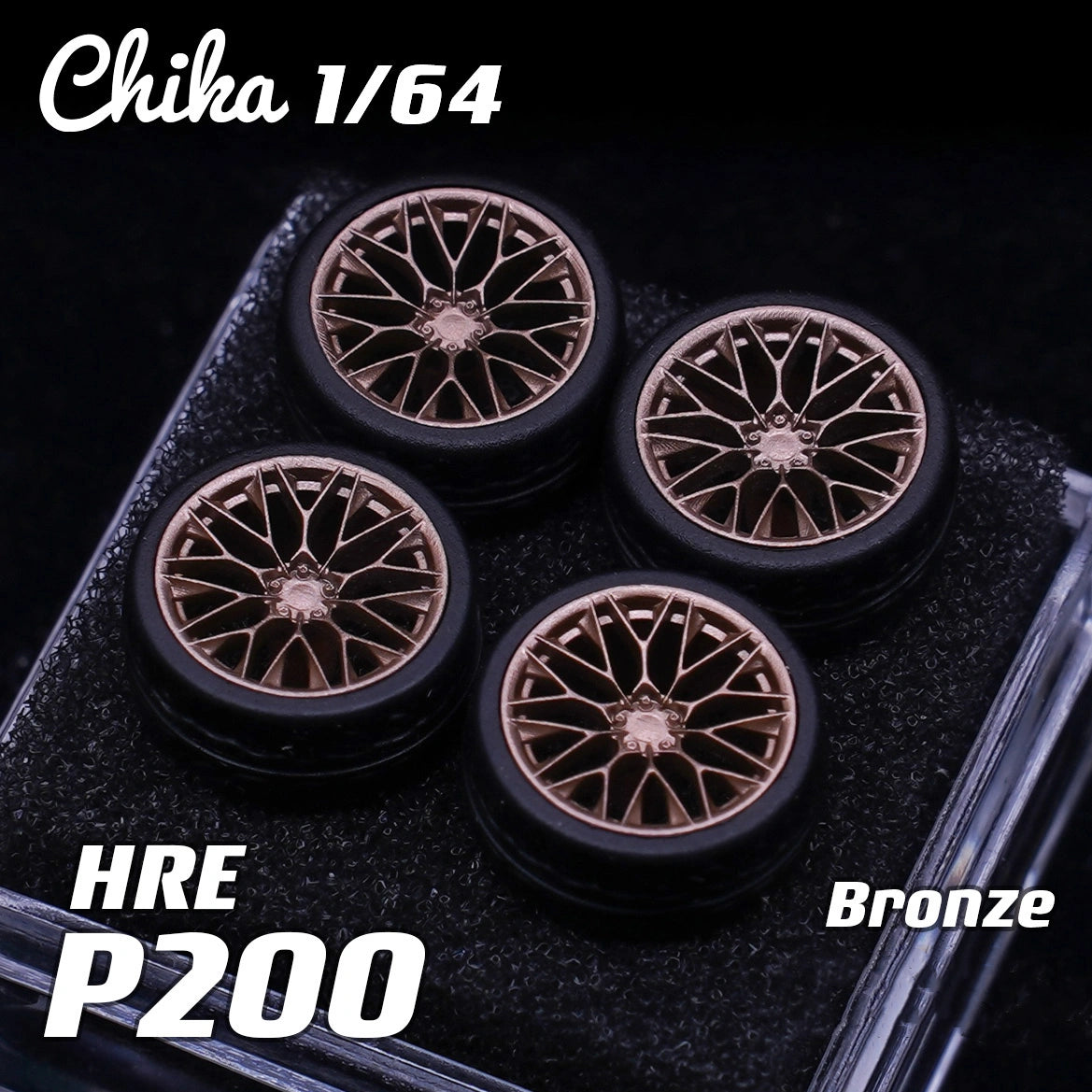 1/64 Scale Wheels 9.7mm Chika HRE P200