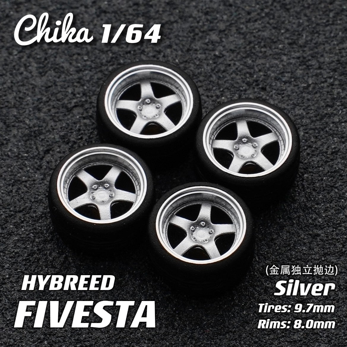 1/64 Scale Wheels 9.7mm Chika WORK VEILSIDE SSR RAYS – 164model