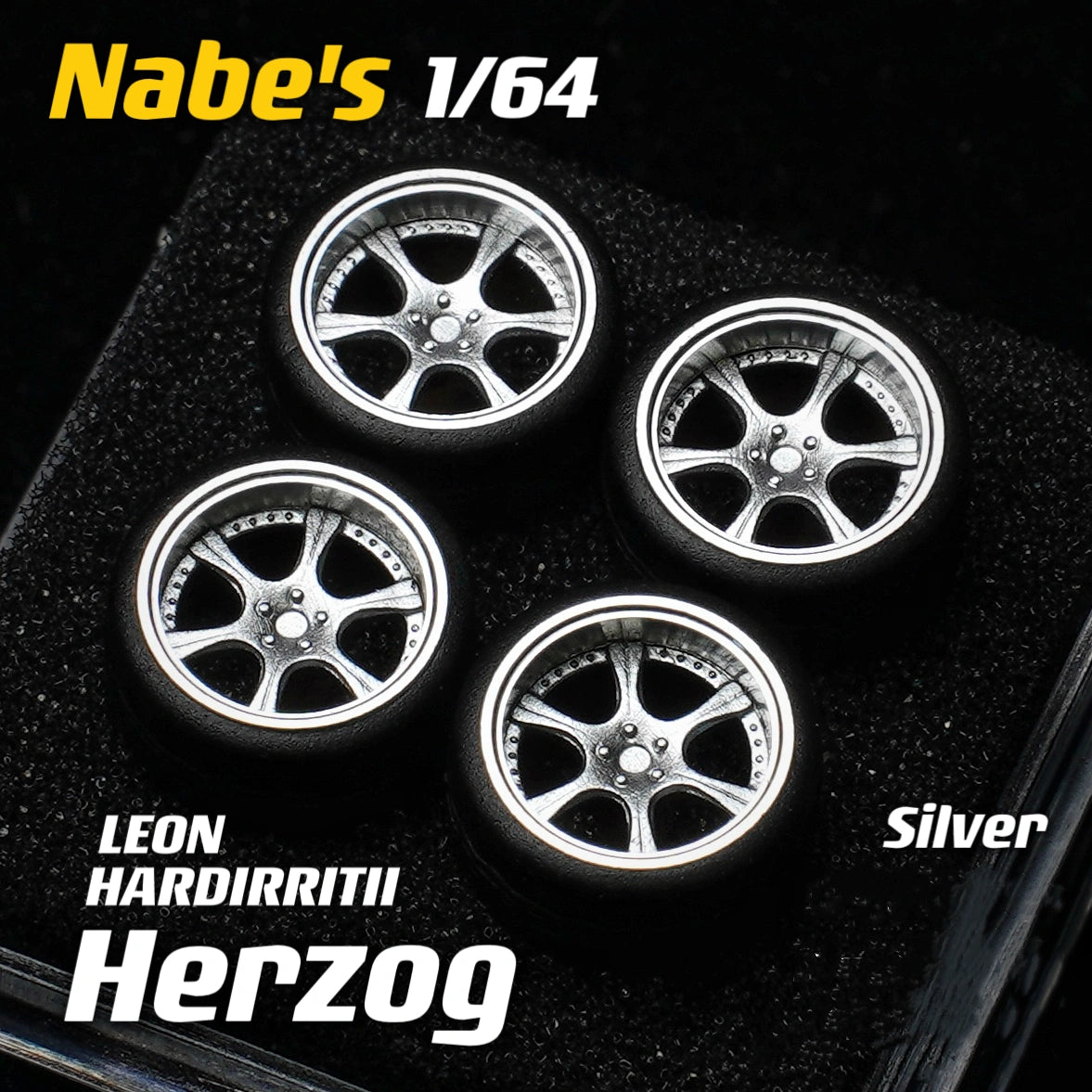 1/64 Scale Wheels 9.7mm Nabes Leon HREZOG