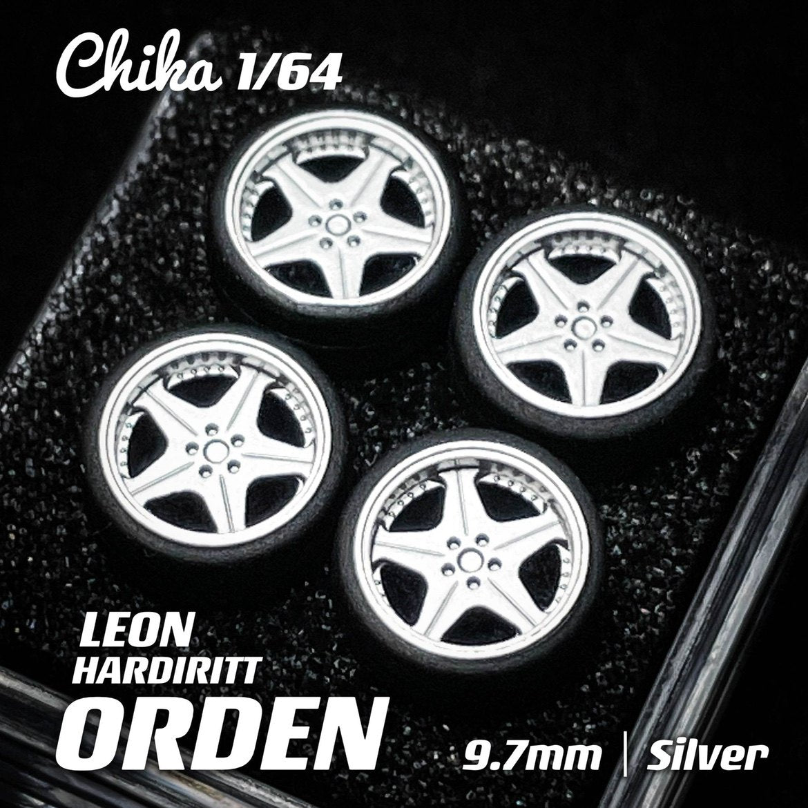 1/64 Scale Wheels 9.7mm Chika Superstar Orden - 164model
