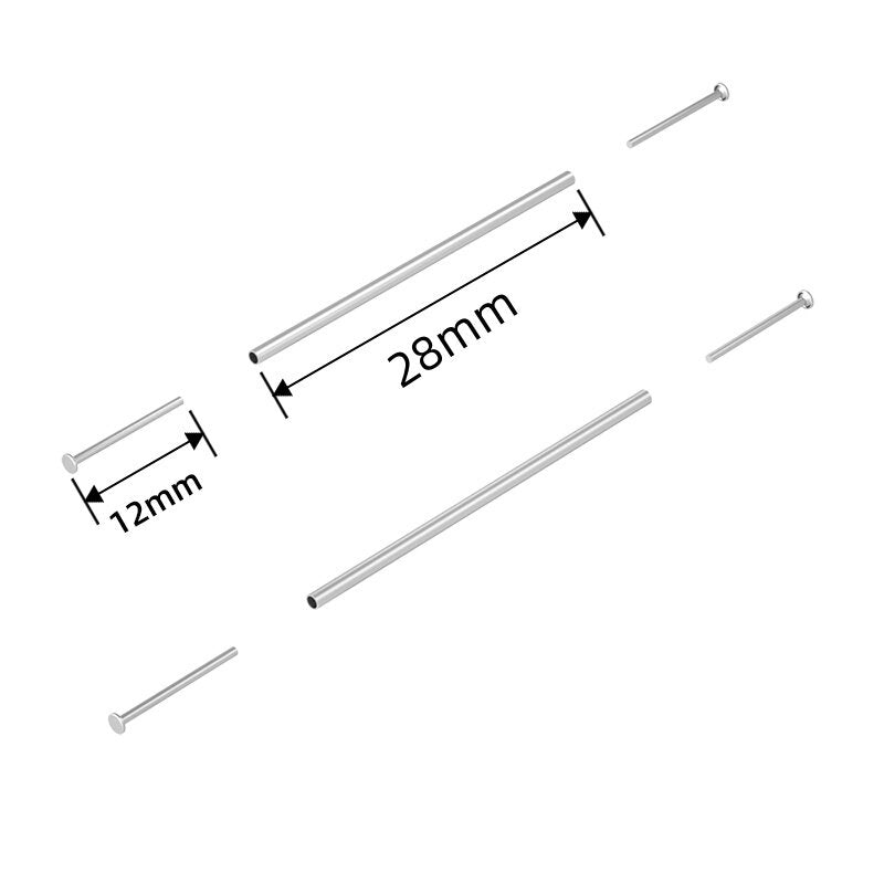 1/64 Hollow Axles With Pins - 164model