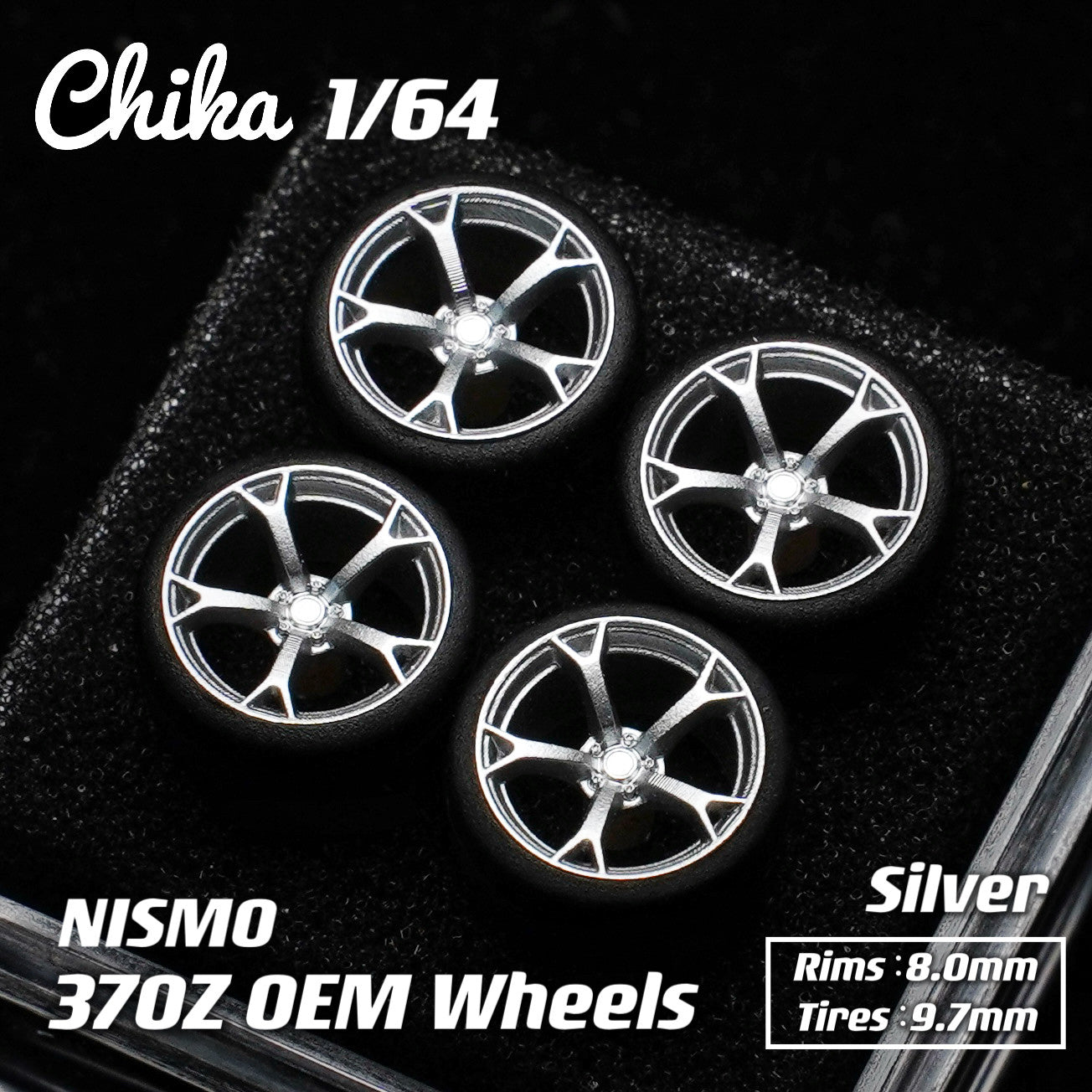 ニモ 1/64 Scale Wheels 9.7mm Chika 370Z Nismo – 164model