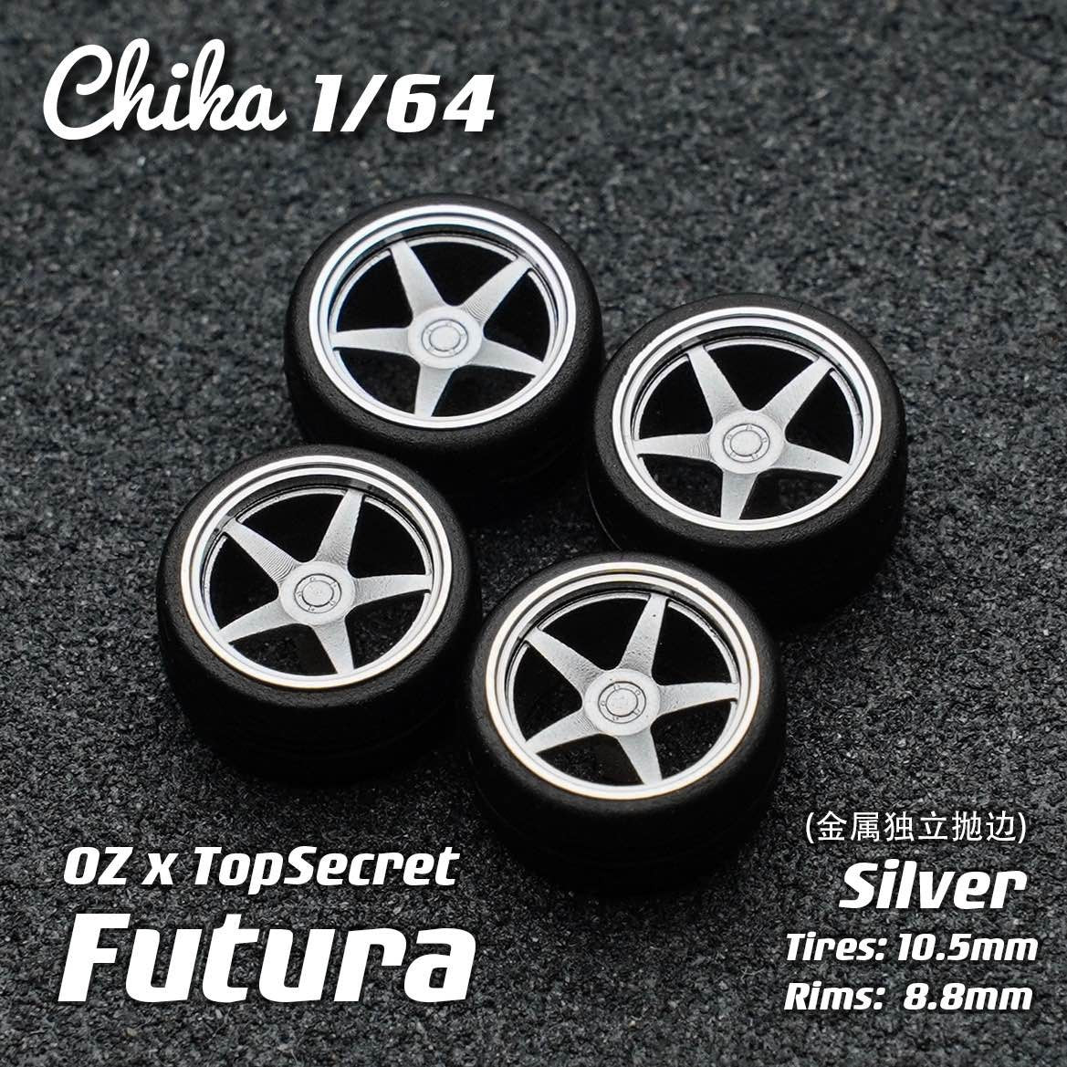 1/64 Scale Wheels 10.5mm Chika APEX ADVAN BBS RAYS – 164model