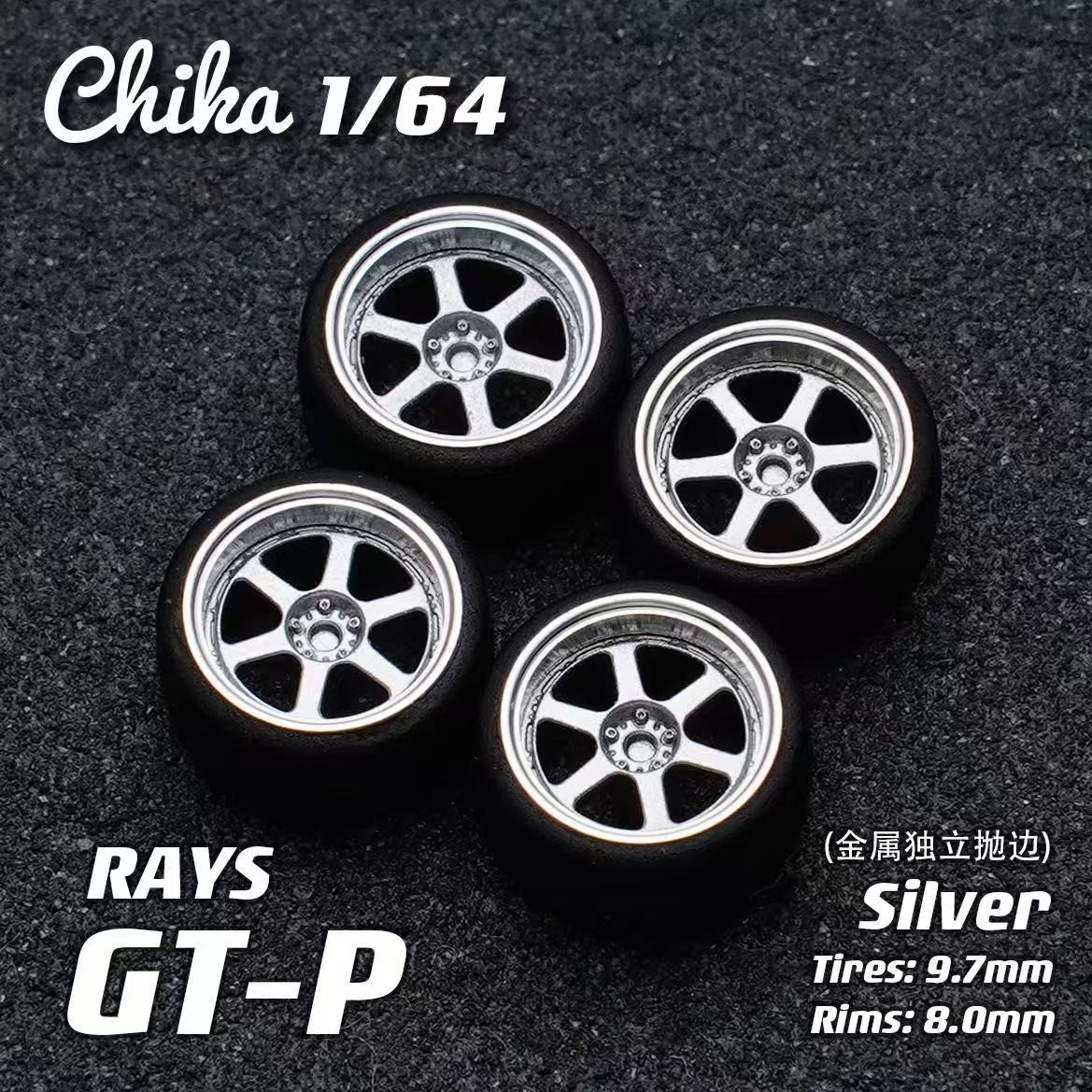 1/64 Scale Wheels 9.7mm Chika WORK VEILSIDE SSR RAYS – 164model