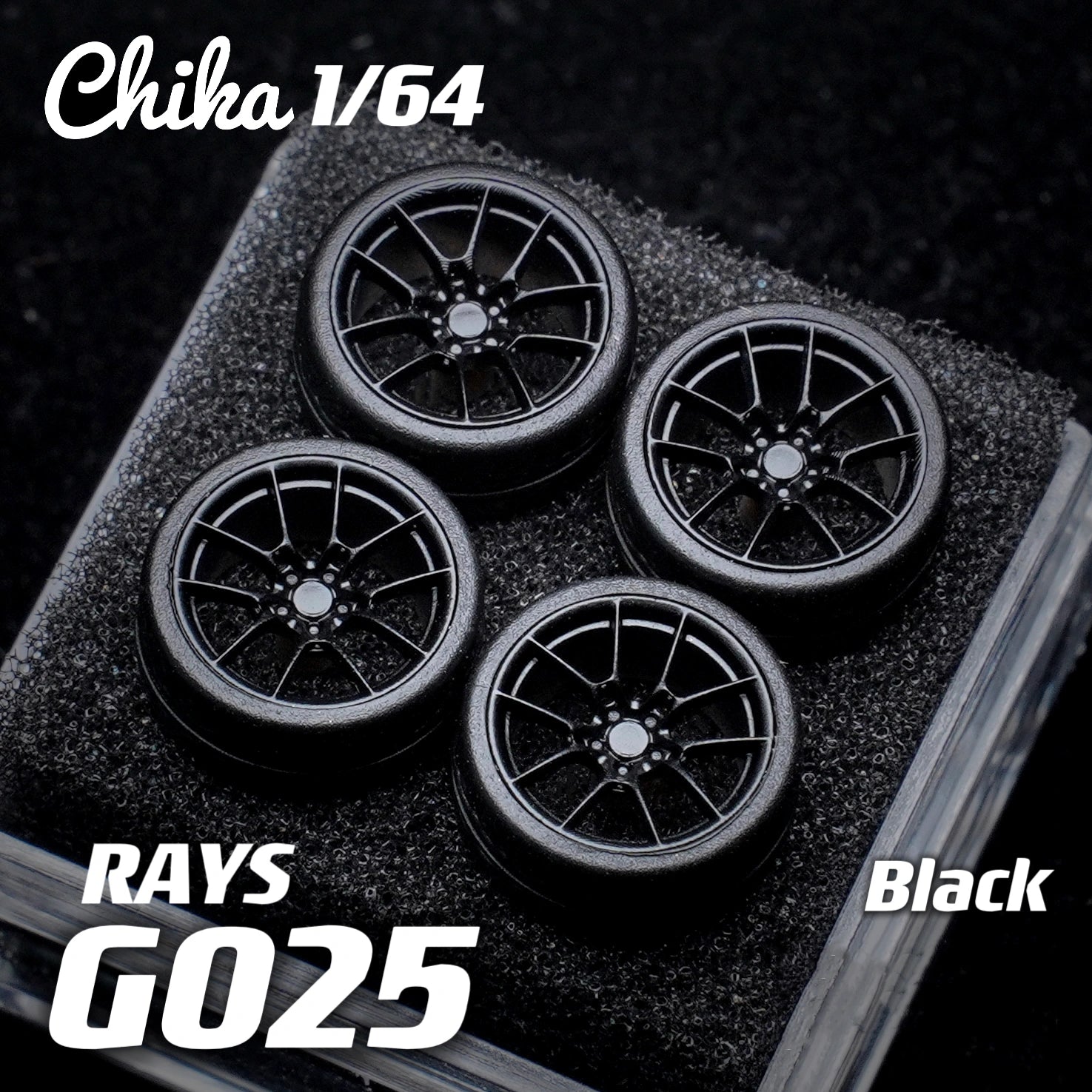 1/64 Scale Wheels 9.7mm Chika Rays G025