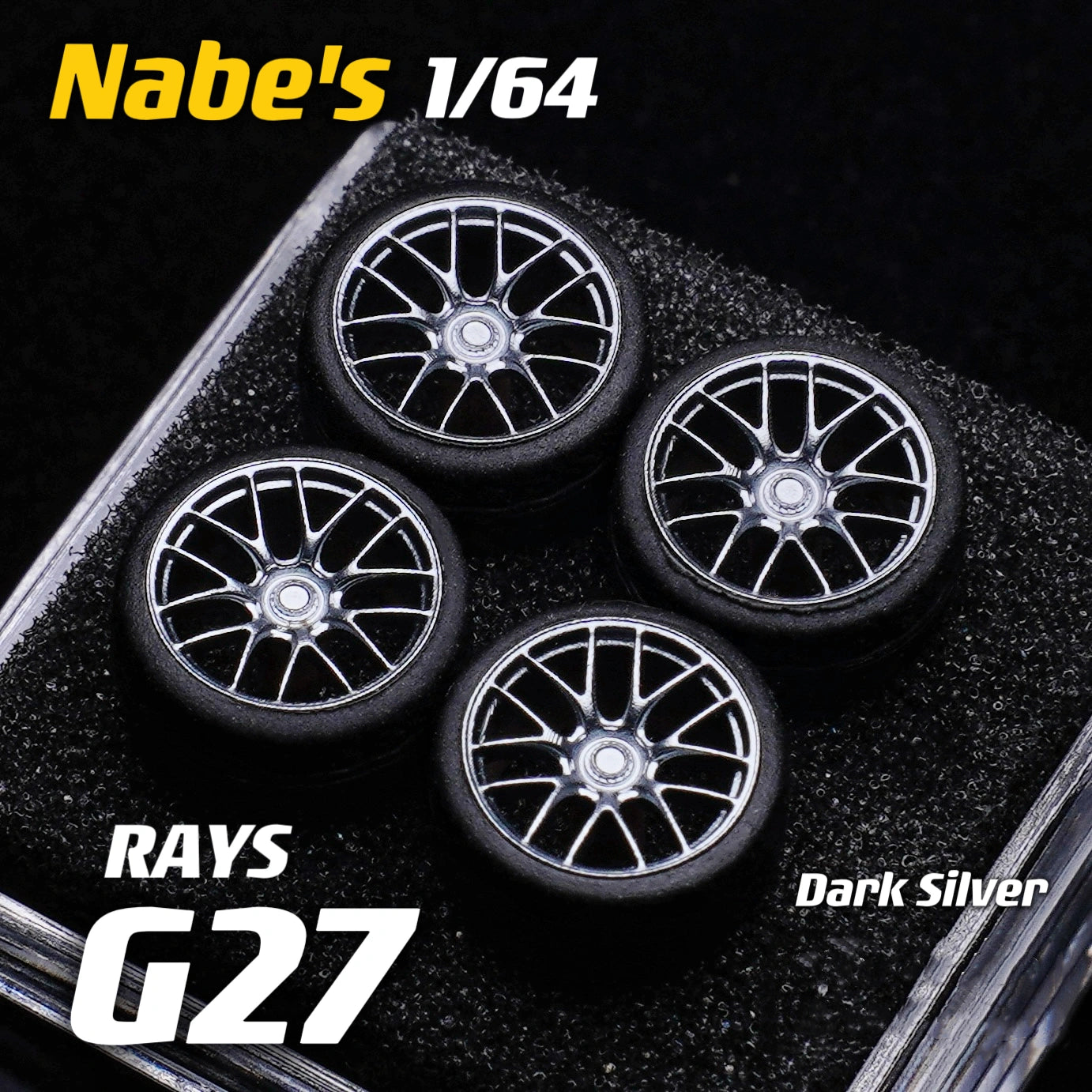 1/64 Scale Wheels 9.7mm Nabes Rays G27