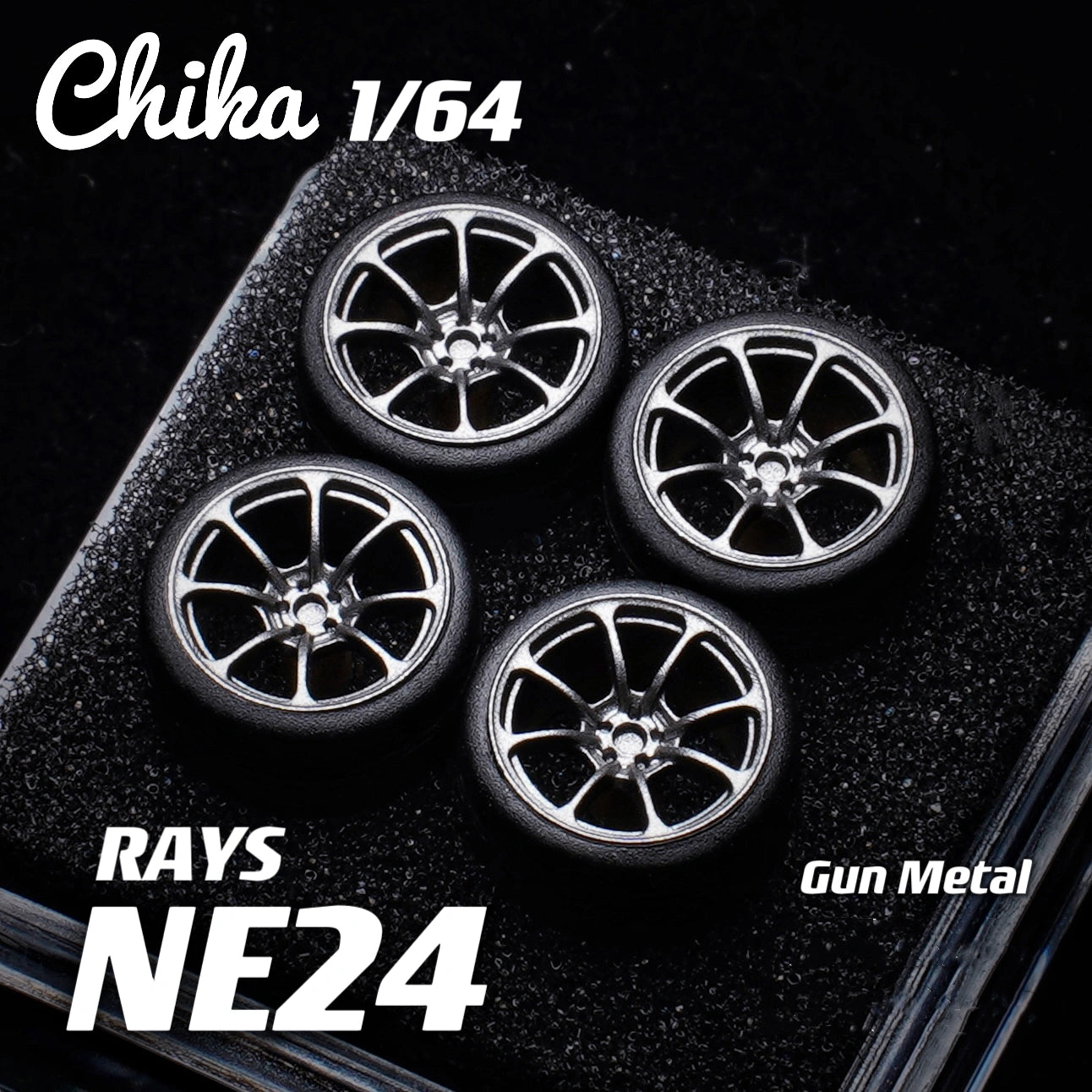 1/64 Scale Wheels 9.7mm Chika Rays NE24