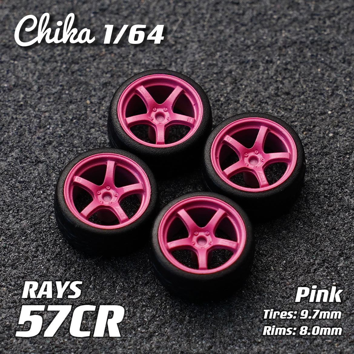 1/64 EGwheels RAYS 57cr 風 ホイールミニカートミーテック 1/64 EGwheels RAYS 57cr Style Wheel Mini Car Tomytec