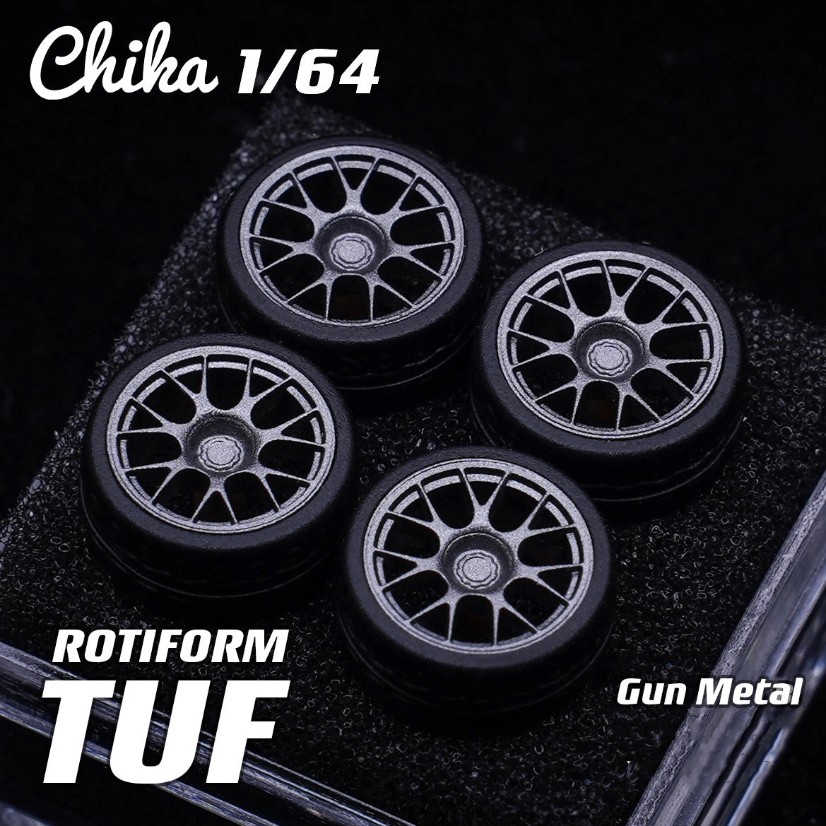 1/64 Scale Wheels 9.7mm Chika Rotiform TUF