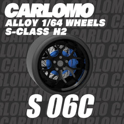 1/64 Scale Wheels 9.5mm Carlomo S-Class S06 S07 – 164model