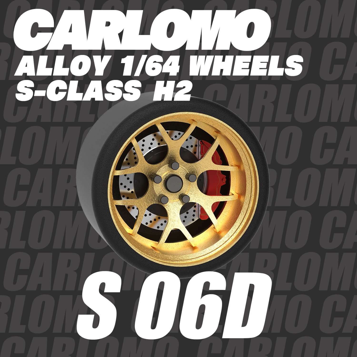 1/64 Scale Wheels 9.5mm Carlomo S-Class S06 S07