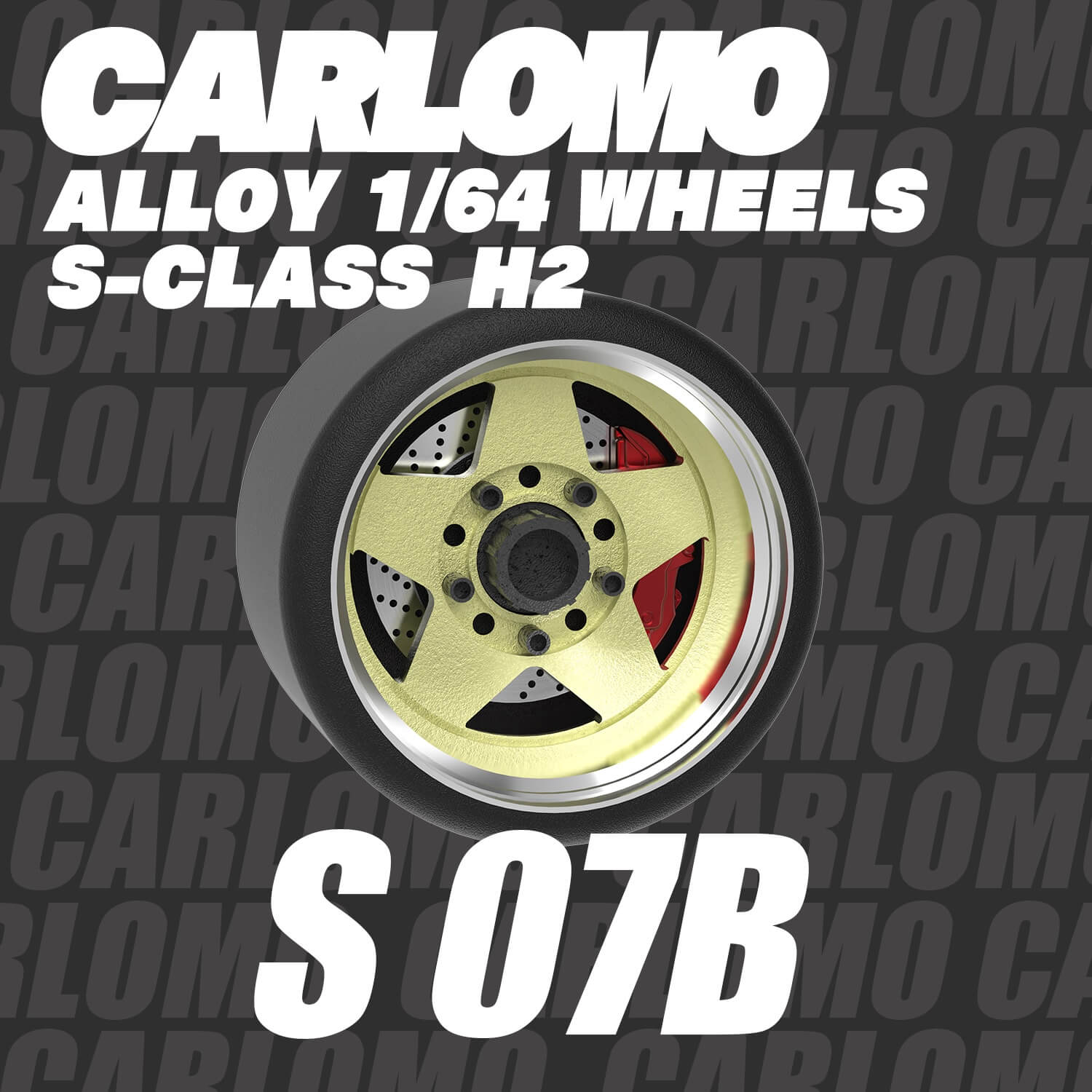 1/64 Scale Wheels 9.5mm Carlomo S-Class S06 S07