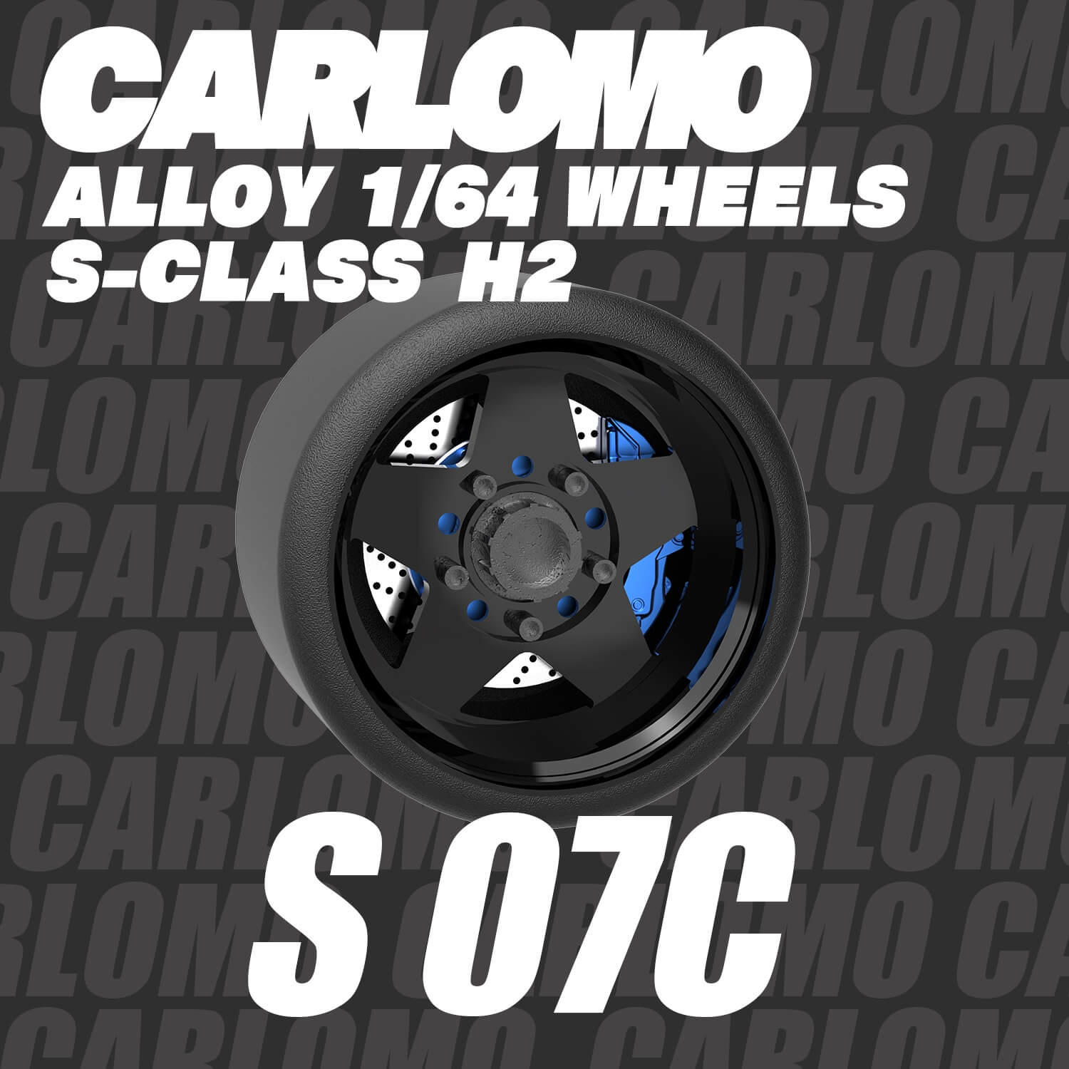 1/64 Scale Wheels 9.5mm Carlomo S-Class S06 S07